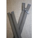 61 cm. delbar lynlås YKK, grå