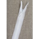 35 cm usynlig lynlåse i hvid, YKK
