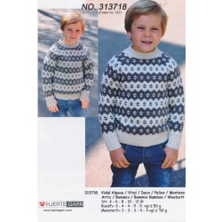 313718 Fæørsk Sweater Str 4-12 år