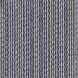 Kraftig bomuld/polyester i stribet sildeben i off-white og mørkeblå