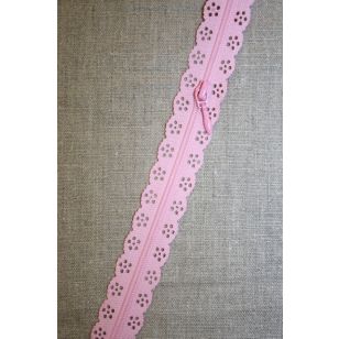 Rest Blonde-lynlås i metermål, lyserød, 20 cm - Lynlåse fast / Ikke delbar