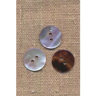 Perlemorsknap i lys rosa, 15 mm. - Sytilbehør