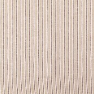Stribet Viskose - H&oslash;r i sand, hvid, brun - 