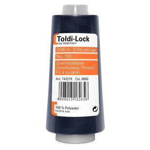 Overlocktråd 2500 meter i mørkeblå | Toldi-Lock - Nyheder