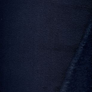 Wellness - Frotté fleece i mørkeblå - Fleece