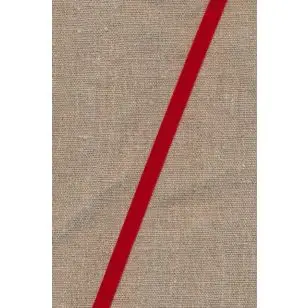 Velourbånd rød 9 mm. - Velourbånd