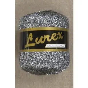 Lurex glimmer-garn, gl.sølv - P:2½-4 - Garn med glimmer/lurex & palietter