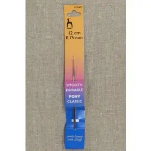 Hæklenåle i stål str. 0,75 mm. - Hæklenåle