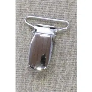 Seleclips i sølv 25 mm. - 