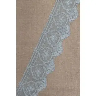 Spartel-/tyl blonde i vandgrøn, 75 mm. - Fast blonde