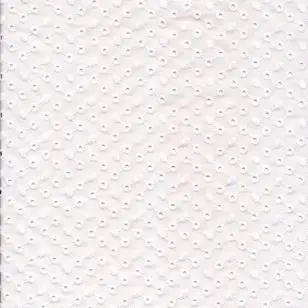 Broderi anglaise hvid m/mat broderi med prikker - Ensfarvet bomuld