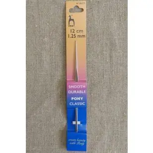 Hæklenåle i stål str. 1,25 mm. - Hæklenåle