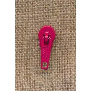 Lynlås-skyder 4 mm. i pink - Lynlåse