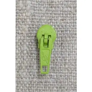 Lynlås-skyder i 4 mm. i lime - Lynlåse