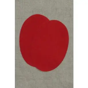 Lapper imiteret ruskind, rød - Reparationslapper