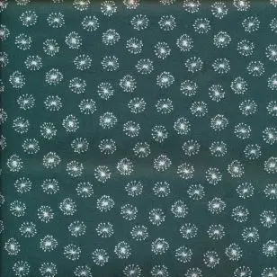 Bomuld i mørk petrol med frøskærm - 