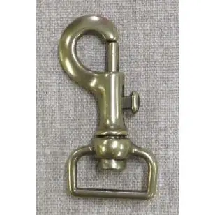 Karabinhage gl.guld 25x70 mm. - Spænder og hægter