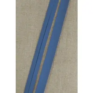 Bomulds-skråbånd i denim-blå - Div skråbånd