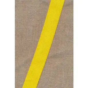 Syntet gjordbånd 30 mm. i gul - Gjordbånd, bændel og sportsbånd