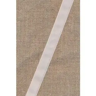 Velourbånd hvid 16 mm. - Velourbånd