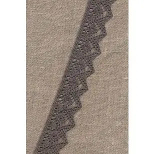 Bomulds-blonde Merceriseret 25 mm. grå-brun - Fast blonde