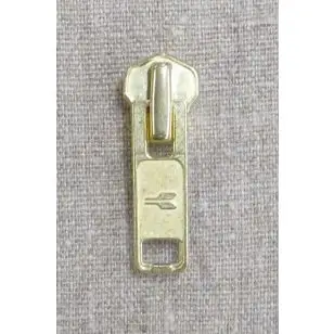 Lynlås-skyder guld, 10 mm - Lynlåse