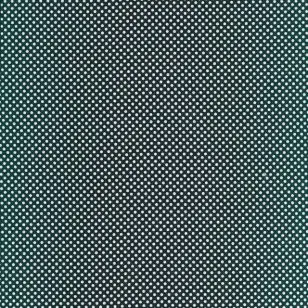 Bomuld i petrol med hvide prikker - Div mønstret bomuld