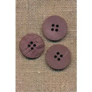 Kokos knap i lyng 20 mm. - 