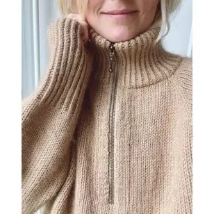 Zipper Sweater- PetiteKnit strikkeopskrift - PetiteKnit