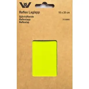 Lap reflex 10x20 cm. gul - Reparationslapper