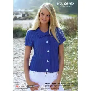 98459 Trøje m/kort ærme & krave - Pind 3-3½