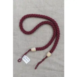 Gardin sidebånd med træknop, i bordeaux - Gardintilbehør