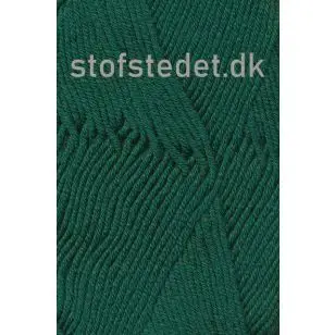 Merino Cotton - Uld/bomuld i Flaskegrøn - P: 3½-4 - Merino Cotton