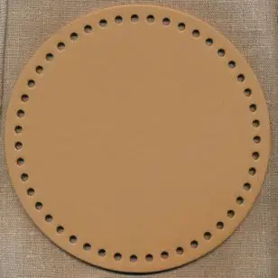 Taskebund i nappa, 20 cm. i lys brun - Syskrin og Æsker