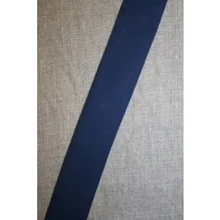 Kantbånd skråbånd i jersey, marine - Jersey kantebånd