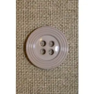 Lysegrå 4-huls knap - Knapper Hvid, grå og sort