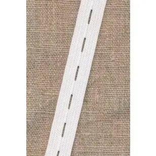 Knaphulselastik hvid 14 mm. - 