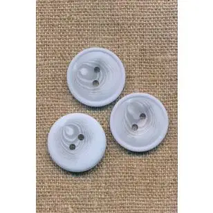 Lyseblå meleret 2-huls knap 22 mm. - Knapper Blå, turkis og petrol