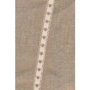 Bånd med hjerter i offwhite - 