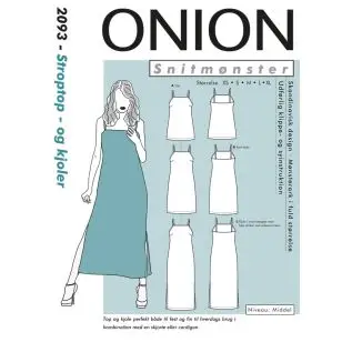 Onion 2093 - Stroptop - og kjoler - Snitmønstre Onion til voksne