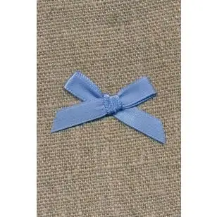 Satin sløjfe lyseblå - Blomster, stjerner og sløjfer