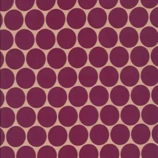 Chiffon med bomber i creme og vinrød - Chiffon