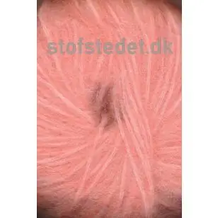 Børstet uld fra Hjertegarn i laks - P: 7-8 - Børstet uld fra Hjertegarn