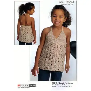 98244 Top m/snoninger - Pind 4-4½