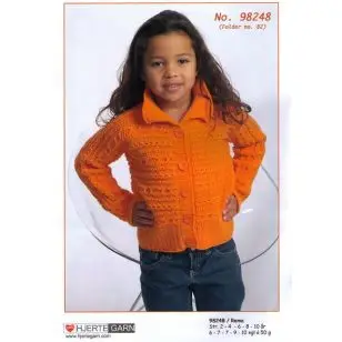 98248 Kort trøje strikket på tværs - Pind 4-4½