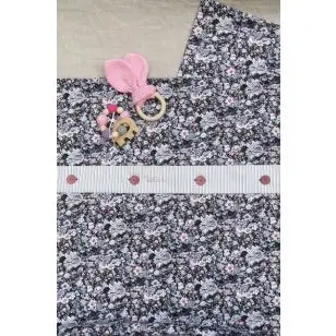 Babysengesæt blomstret med stribet kant - Inspiration