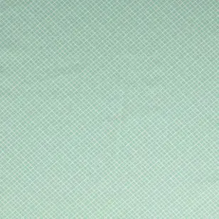 Bomuld med skrå striber i mint og hvid. - Stribet bomuld