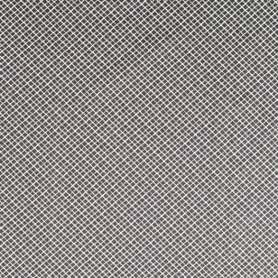 Bomuld med skrå striber i sort og hvid. - Stribet bomuld