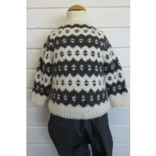 Færørsk sweater strikket i Rustic Baby Alpaca - Inspiration strik