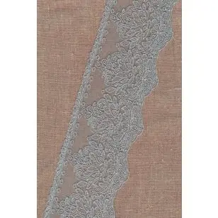 Spartel-/tyl blonde i vandgrøn, 70-80 mm. - Blonder